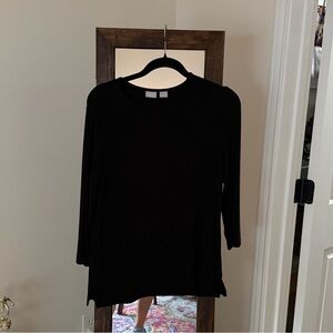 Classic Chico’s Black Blouse Size Medium